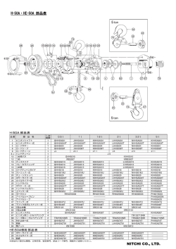 H-50A・HE-50A 部品表 NITCHI CO., LTD.