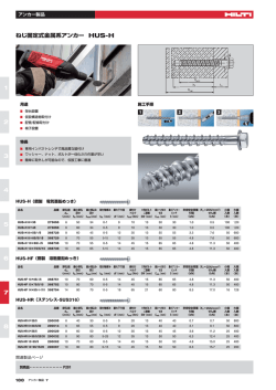 ねじ固定式金属系アンカー HUS-H