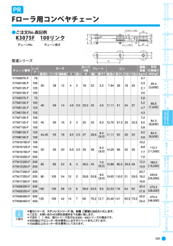 Fローラ用コンベヤチェーン PR