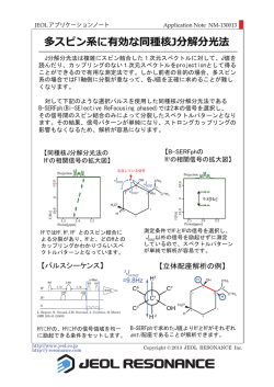 NM13000X_多スピン系に有効な同種核J分解分光法 CS2