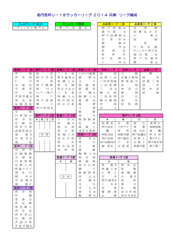 高円宮杯U－18サッカーリーグ 2014 兵庫 リーグ編成