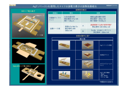 Agナノペーストを使用したマイクロ波電力素子の放熱改善