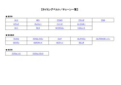 【タイミングベルト／チェーン一覧】