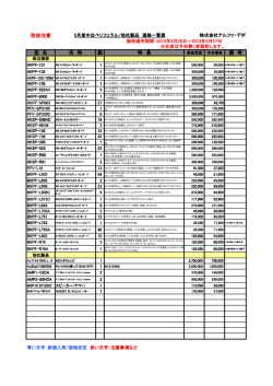 2014年5月度中古ペリフェラル 一覧（PDF）