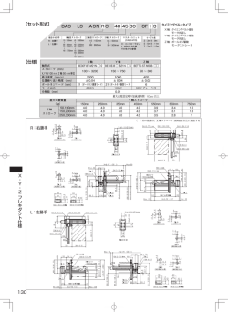 130 ・ X ‐ Y ‐ Z ・ フレキダクト仕様 ［セット形式］ BA3 &minus; L3 &minus; A3N R C