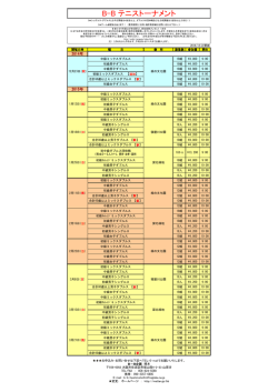 B-B テニストーナメント