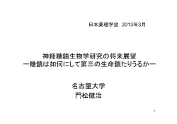 神経糖鎖生物学研究の将来展望 ー糖鎖は如何にして第三