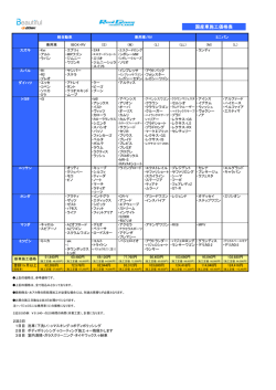 国産車施工価格表