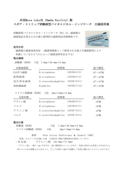 米国Mesa Labs社（Omaha Facility）製 スポア・ストリップ試験紙型