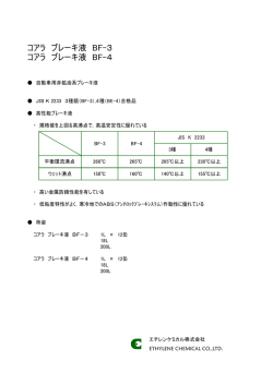 コアラ ブレーキ液 BF-3 コアラ ブレーキ液 BF-4