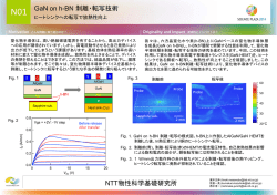 GaN on h-BN 剥離・転写技術 NTT物性科学基礎研究所