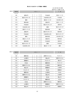 日程表 - 春山少年サッカースポーツ少年団