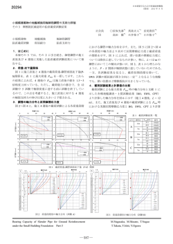 小規模建築物の地盤補強用極細径鋼管の支持力評価