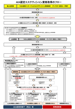 AEA認定エステティシャン資格取得のフロー（1.5MB）