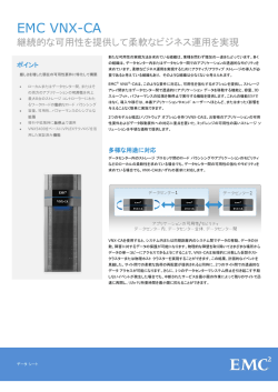 EMC VNX-CAデータ シート