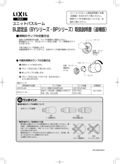 BL認定品（BYシリーズ・BPシリーズ）取扱説明書（追補版）