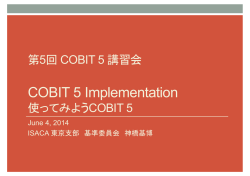 COBIT 5 Implementation