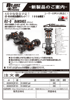 CE-RX WhiteWolf TypeRコンバージョンキット 新製品案内 - RC-ART