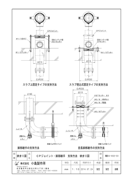 納まり図 CPジョイント・脚部継手 支持方法 納まり図 スラブ