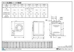 DC-E洗濯機ｼﾘｰｽﾞ外観図