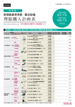 理振 重点設備 購入計画リスト ver3.1 [7044KB pdfファイル]