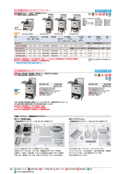 低輻射熱式SDガスフライヤー 低輻射熱式DHガスフライヤー