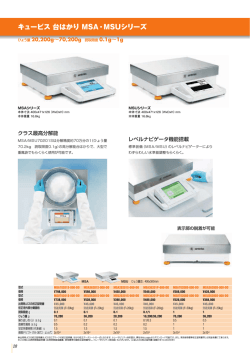 [PDF] キュービス台はかりシリーズ