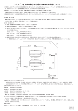 コリンズフィルター取り付け時の DX-SR9 改造について