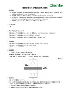 絶縁破壊（DS）試験方法（気中測定）