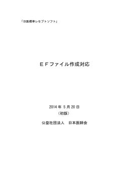 日レセEFファイル作成対応[PDF]