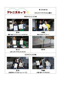 男子ダブルス CD 級 女子ダブルスCD級