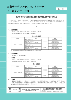 MELSOFT MT Works2 DVD製品発売に伴うCD製品生産
