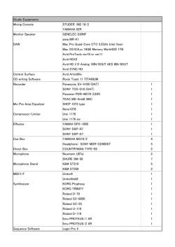 Mixing Console STUDER 962 16/2 YAMAHA 02R Monitor Speaker