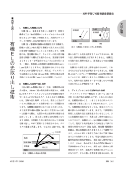 有 機 E L の 光 取 り 出 し 技 術