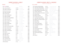 CABERNET SAUVIGNON et MERLOT CABERNET SAUVIGNON