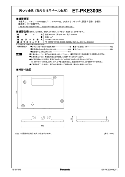 天つり金具〔取り付け用ベース金具〕 ET