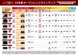 14年度オーブンレンジラインアップ ER-MD500