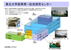 装置一覧（PDF）はこちら - マイクロシステム融合研究開発センター(&mu;SIC)