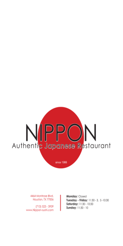 Authentic Japanese Restaurant