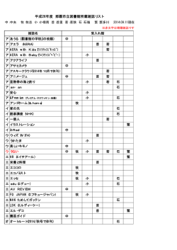 平成26年度 那覇市立図書館所蔵雑誌リスト