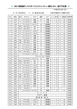 0803 愛知タイムテ-ブル - NBC新日本競技ダンス連盟