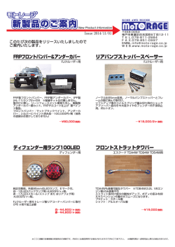 FRPフロントバンパー＆アンダーカバー リアバンプストッパー