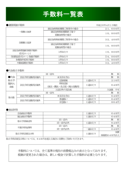 より、貸金庫・ATM・ローン関係手数料など、全ての