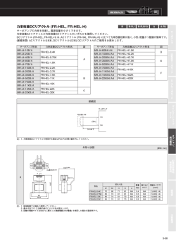 力率改善DCリアクトル (FR-HEL, FR-HEL-H)