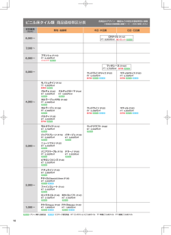 ビニル床タイル類 商品価格帯区分表