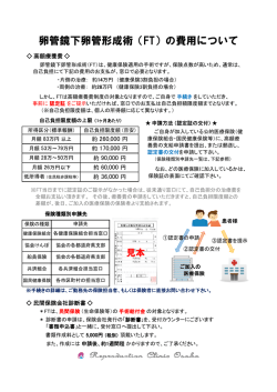 卵管鏡下卵管形成術（FT）の費用について