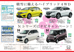 積雪に備えるハイブリッド4WD N シリーズにナビ