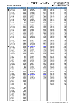 サーモスタット/パッキン
