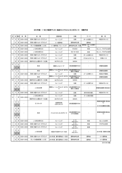 女子 U-15年間予定