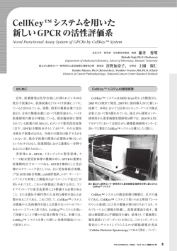 CellKey&trade;システムを用いた 新しいGPCRの活性